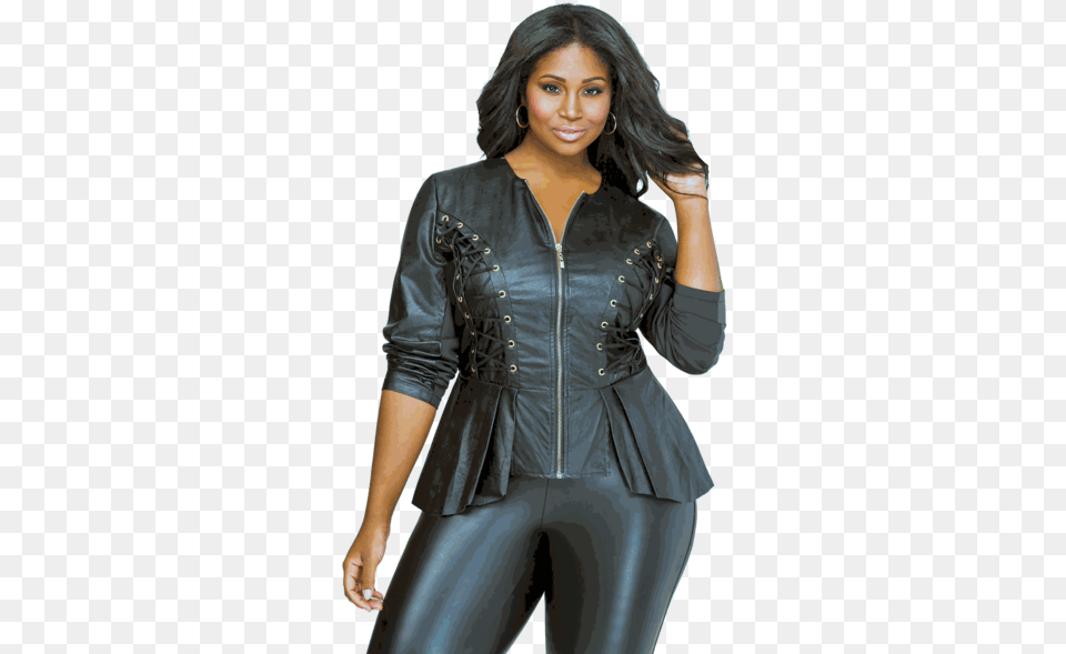 Share This Leather, Adult, Blouse, Clothing, Coat Png Image