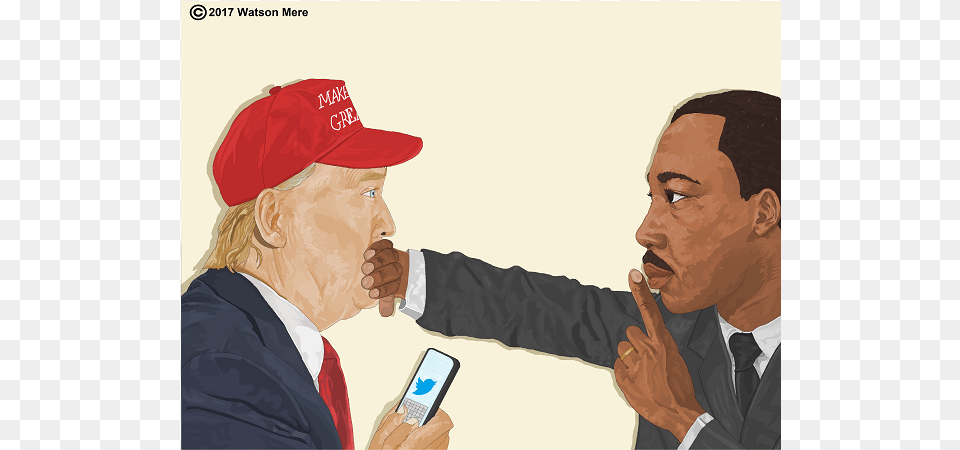 Share This Martin Luther King And Trump, Hat, Baseball Cap, Cap, Clothing Free Png