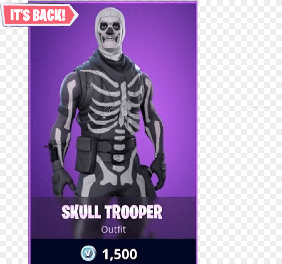 Share This New Skull Trooper Fortnite, Adult, Male, Man, Person Png Image