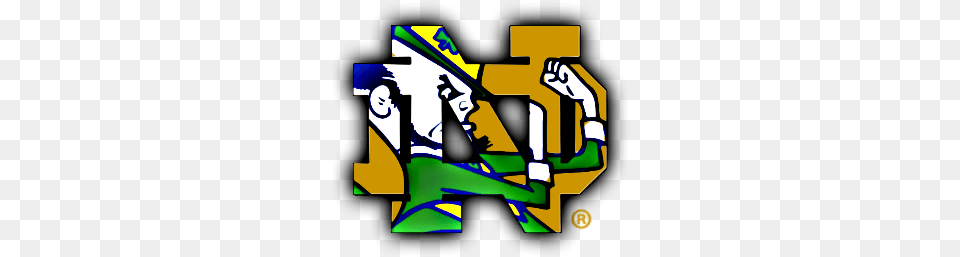Share This Poster Revolution Ncaa Notre Dame 2 Sided Garden Flag, Art, Graphics, People, Person Png Image