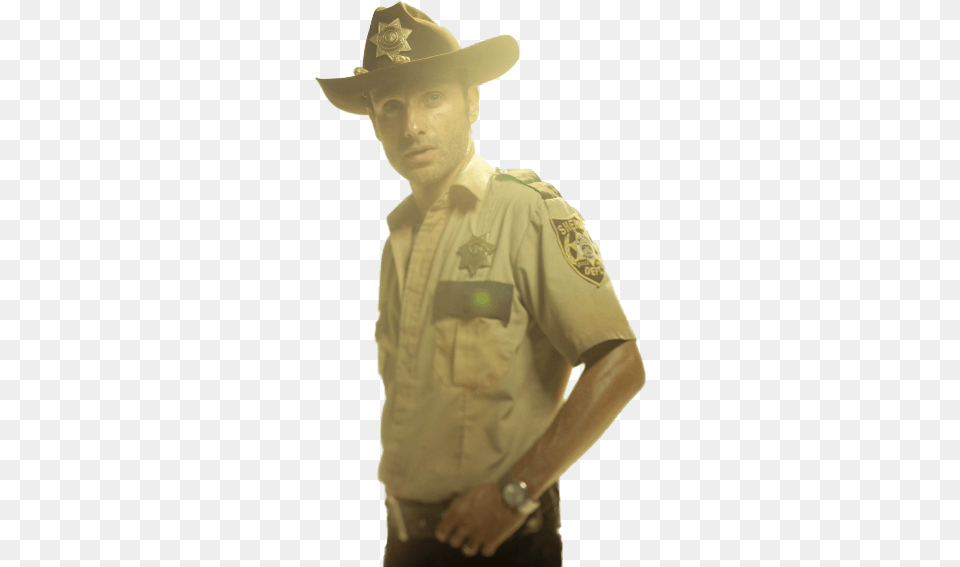 Share This Walking Dead Rick Season, Clothing, Hat, Adult, Male Free Png Download