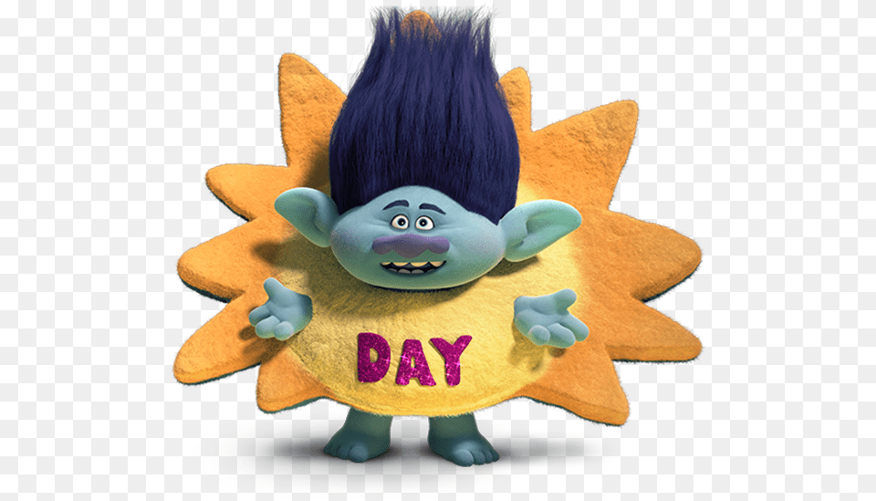 Share Trolls Holiday Special, Plush, Toy, Face, Head Png Image