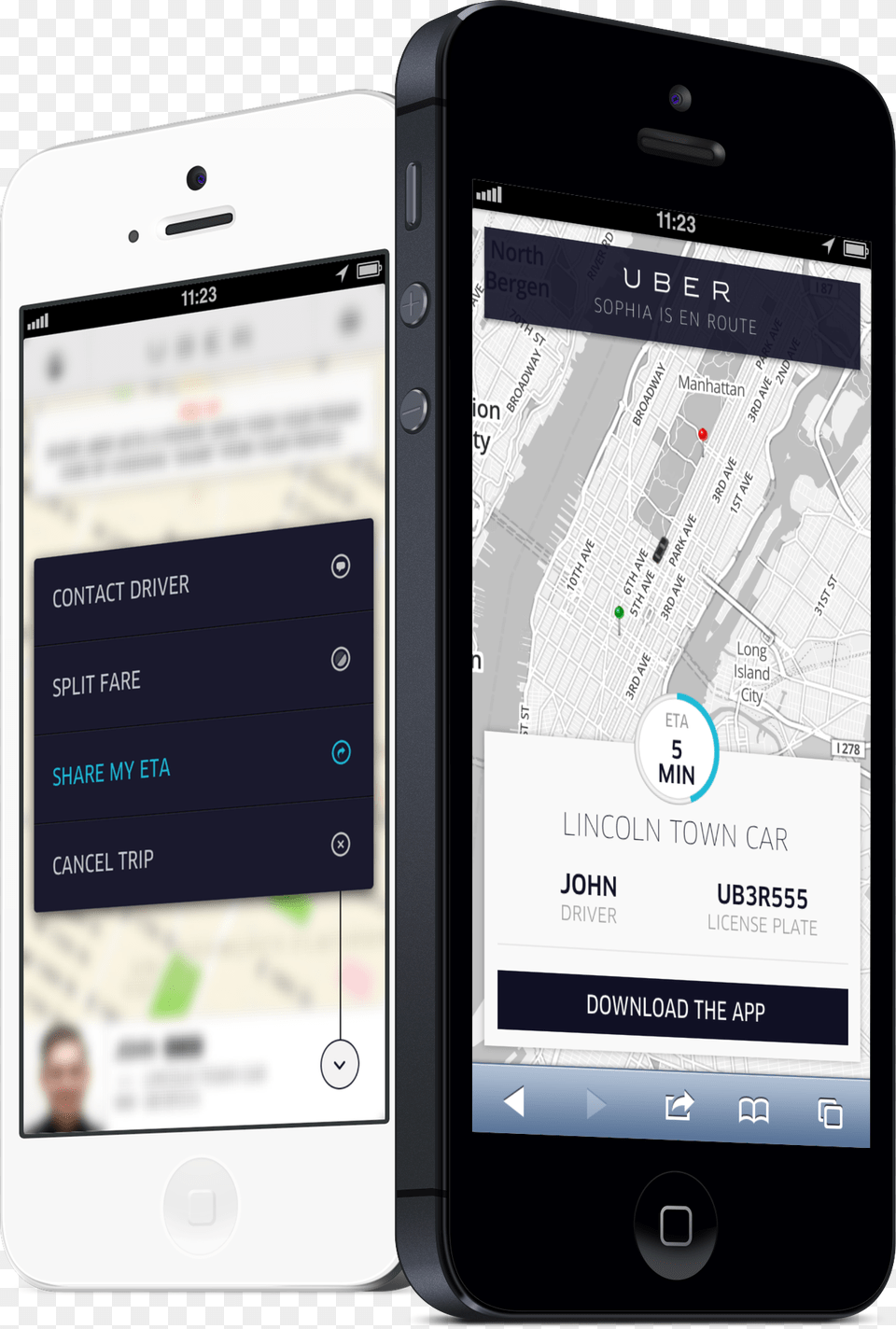 Share Your Eta Uber Share Your Location, Electronics, Mobile Phone, Phone, Person Free Png Download