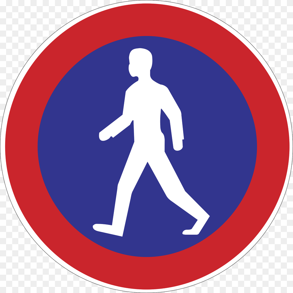 Shared Use Path Sign In Argentina Clipart, Symbol, Adult, Male, Man Free Png