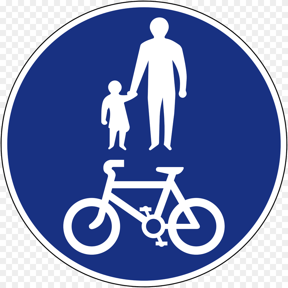 Shared Use Path Sign In Indonesia Clipart, Person, Baby, Transportation, Vehicle Png Image