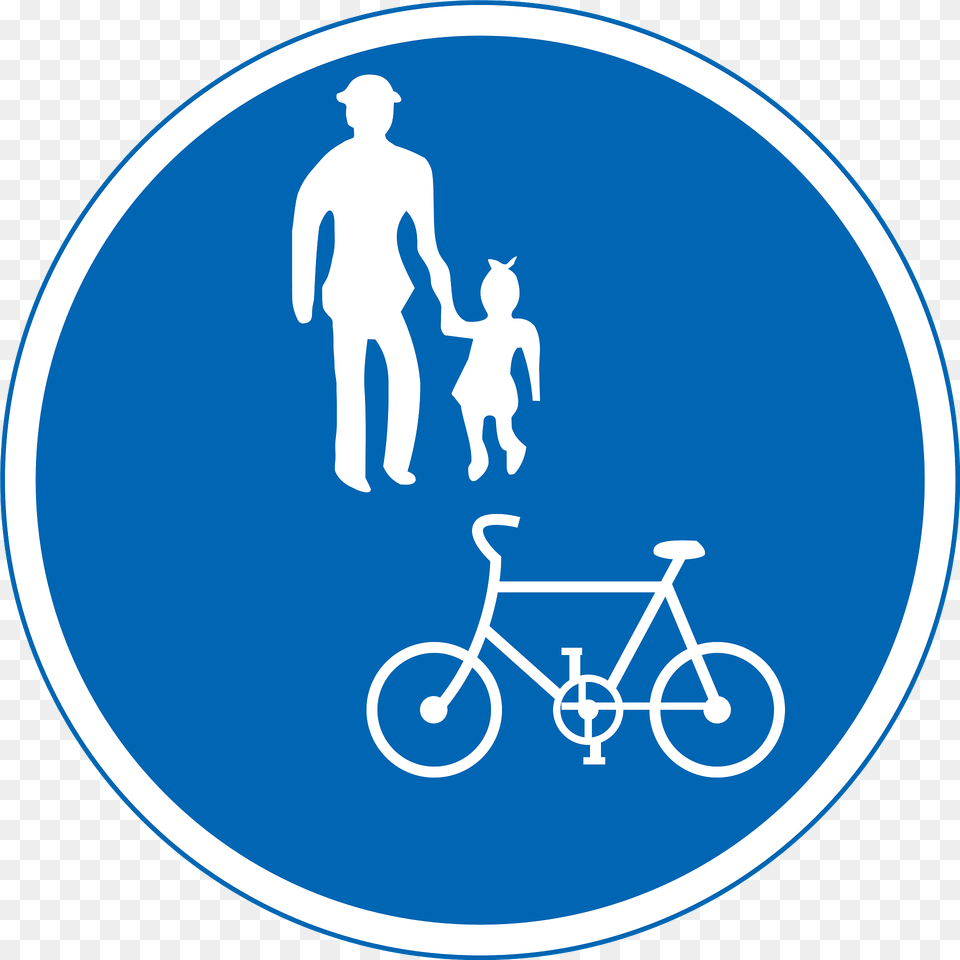 Shared Use Path Sign In Jamaica Clipart, Adult, Vehicle, Transportation, Person Free Transparent Png