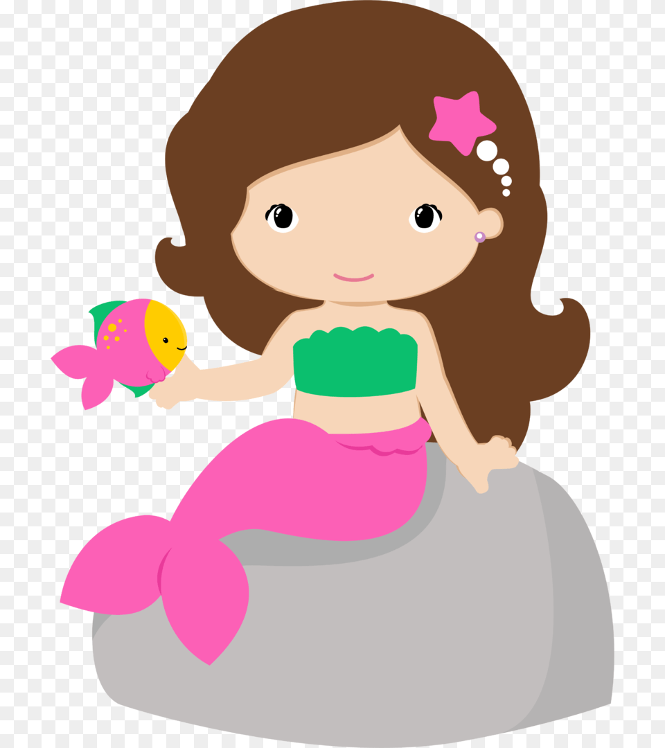 Shared Ver Todas Cute Mermaid Clipart, Birthday Cake, Cake, Cream, Dessert Free Transparent Png