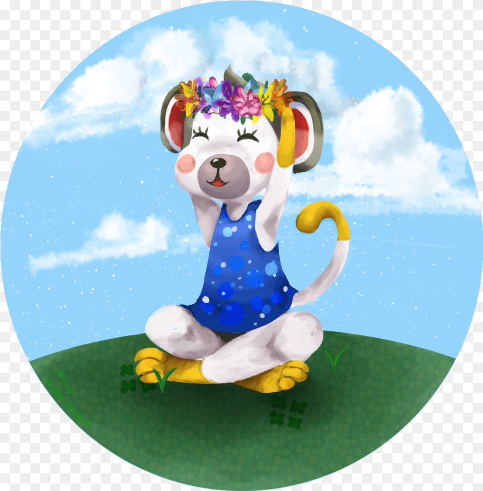 Shari With A Flower Crown Bc Reasons I Also Do Animal Shari Animal Crossing, Clothing, Glove, Photography, Baby Png Image