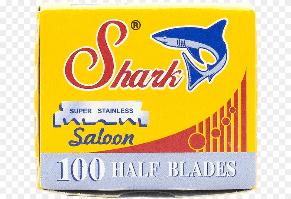 Shark 12 Blades For Barber Razors 100 Pack 100 Shark Super Stainless Straight Edge Barber Razor, Butter, Food Png Image