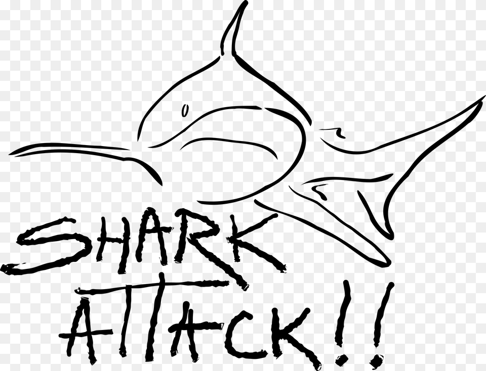 Shark Attack Cliparts Clip Art, Gray Free Png Download