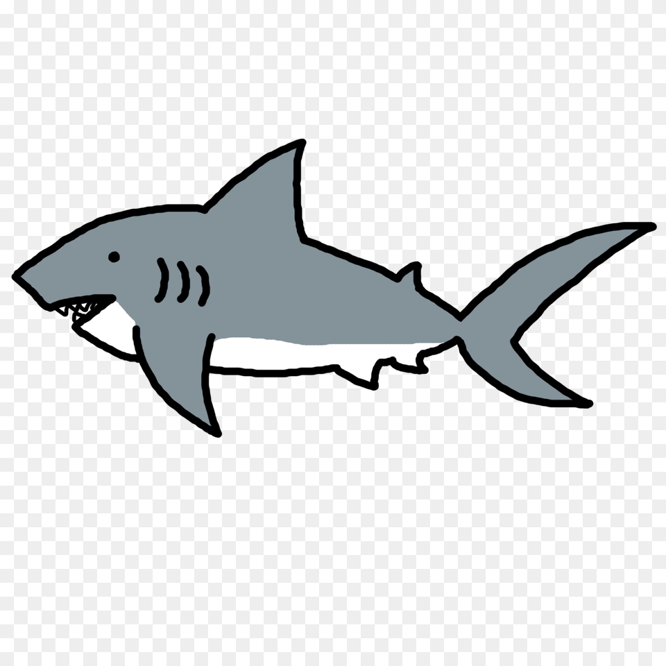 Shark Black And White Huge Freebie, Animal, Fish, Sea Life, Great White Shark Png
