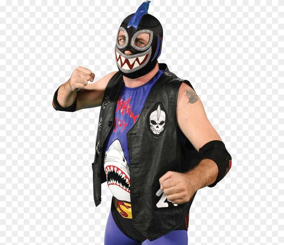 Shark Boy Wrestler, Vest, Person, Hand, Finger Png Image