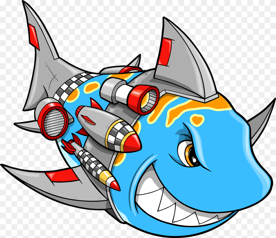Shark Clipart Robot, Aircraft, Transportation, Vehicle, Spaceship Free Transparent Png