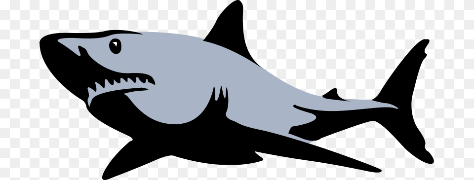 Shark Vector, Stencil, Animal, Fish, Sea Life Free Png Download