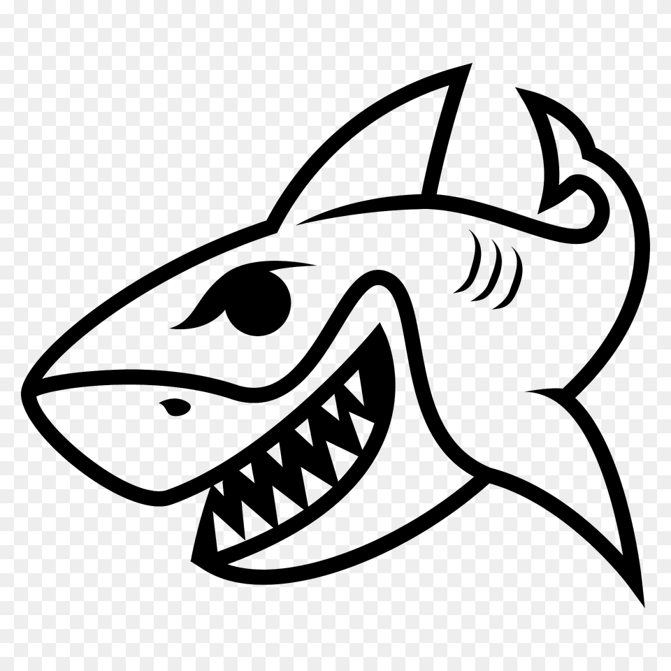 Shark Emoji Clipart, Animal, Fish, Sea Life Free Png