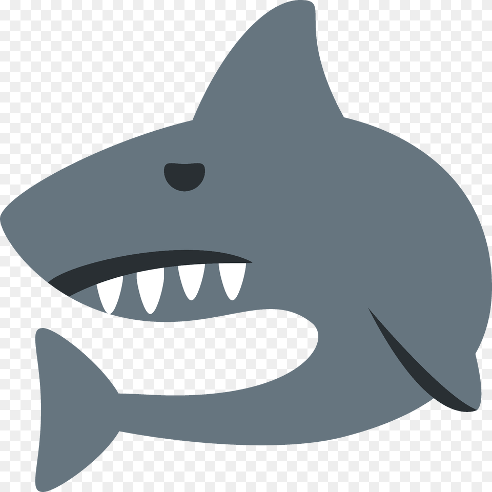 Shark Emoji Clipart, Animal, Sea Life, Fish, Great White Shark Png Image