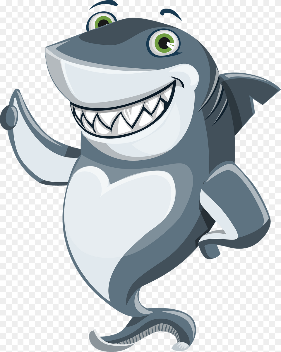 Shark Giving Thumb Up Clipart, Animal, Fish, Sea Life Free Png