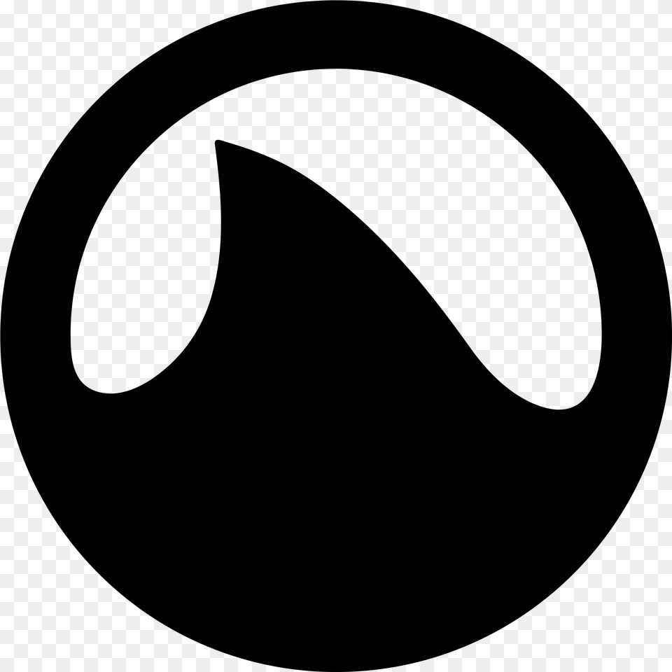 Shark Grooveshark Icon, Gray Png