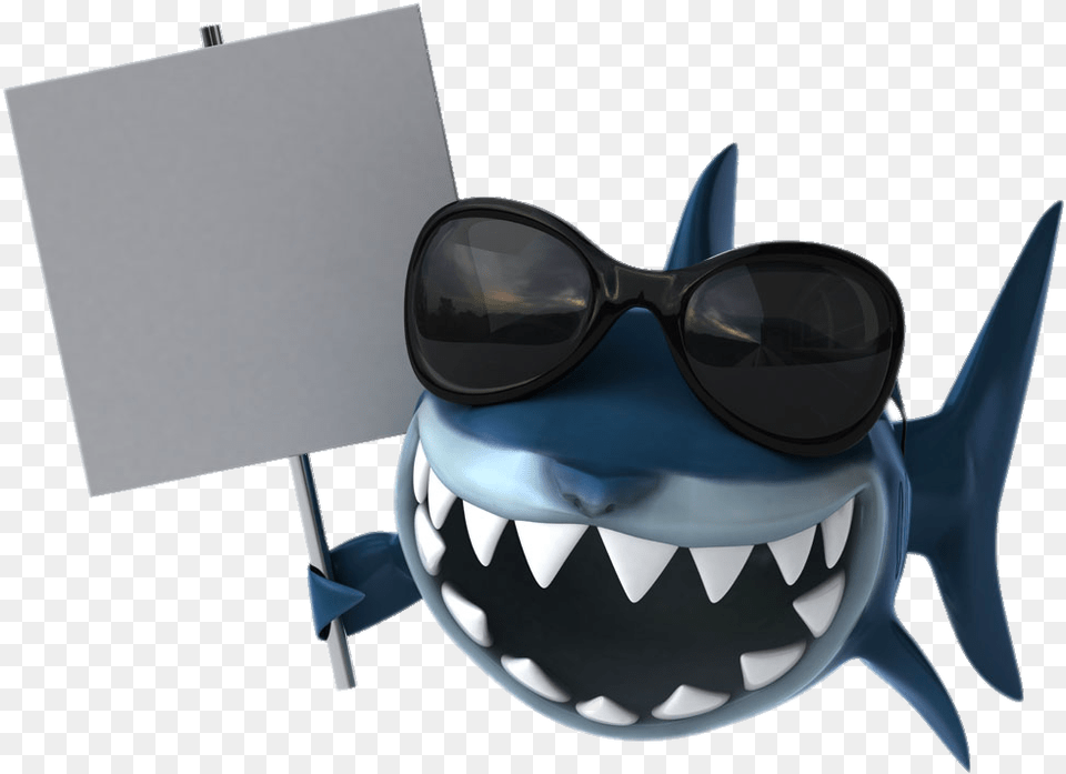 Shark Illustration Toothbrush Placards Dentistry Cartoon Shark Cartoon Brush Teeth, Accessories, Sunglasses, Goggles Free Png Download
