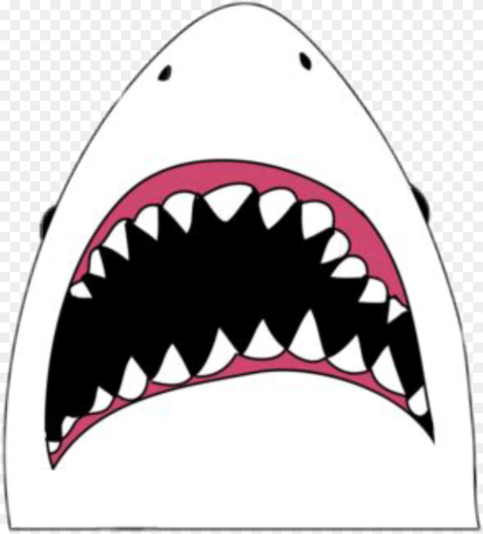 Shark Ocean Sea Tumblr Grunge Emo Pastel Goth Shark Sticker, Body Part, Mouth, Person, Teeth Free Png Download