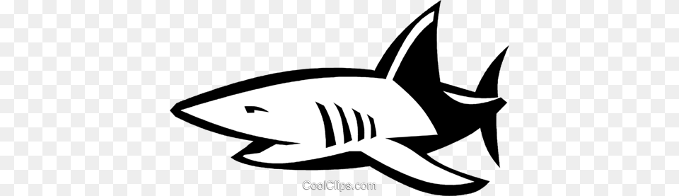 Shark Royalty Vector Clip Art Illustration, Animal, Fish, Sea Life Free Png