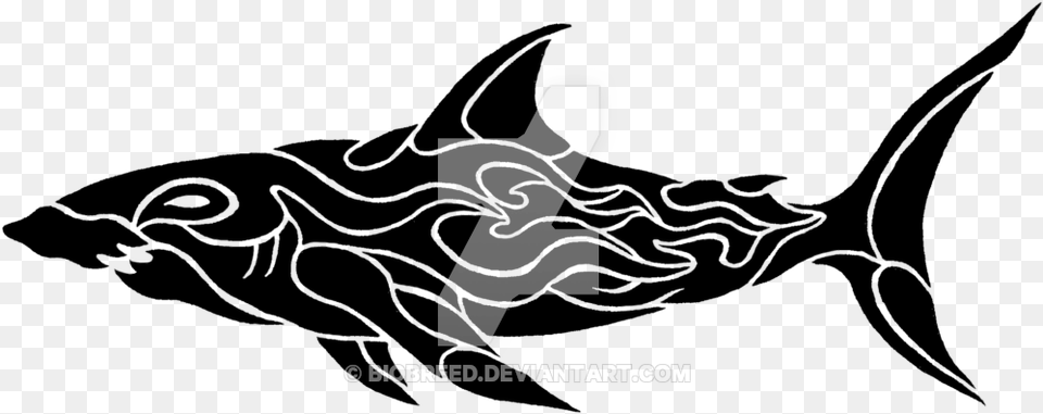 Shark Tattoo Transparent, Animal, Sea Life, Fish, Tuna Free Png Download