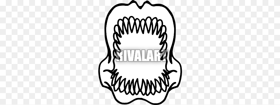 Shark Teeth Clipart, Sticker, Stencil, Ammunition, Grenade Free Png