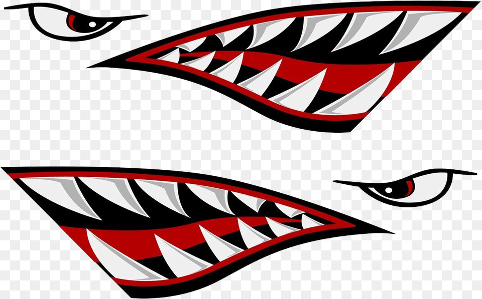 Shark Teeth Transparent Shark Decal, Art, Graphics, Sticker, Boat Png