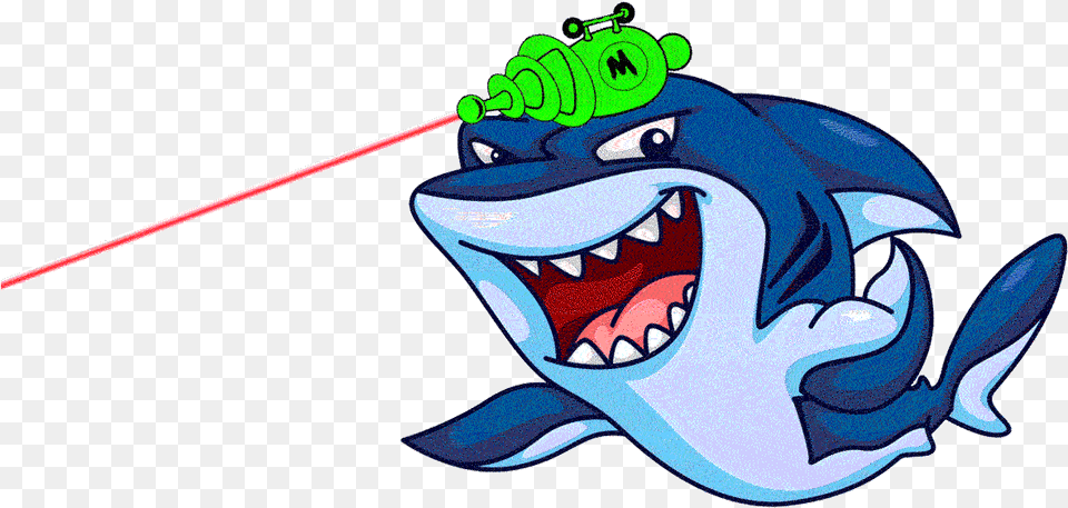 Shark With Laser Gif Png