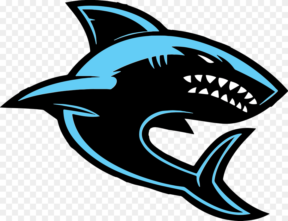 Sharks Logo 6 Santiago High School Symbol, Animal, Fish, Sea Life, Shark Free Png