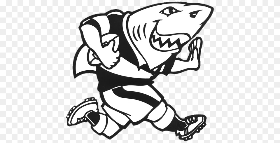 Sharks Rugby Mascotte, Stencil, Book, Comics, Publication Free Png