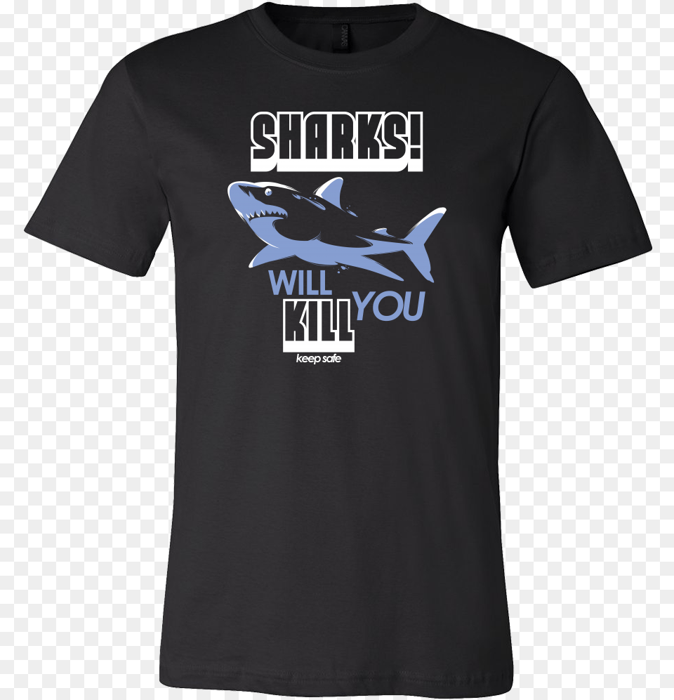 Sharks Will Kill You Funny Shark Sea Fish T Shirt Psg Third Kit 18, Clothing, T-shirt, Animal, Sea Life Png