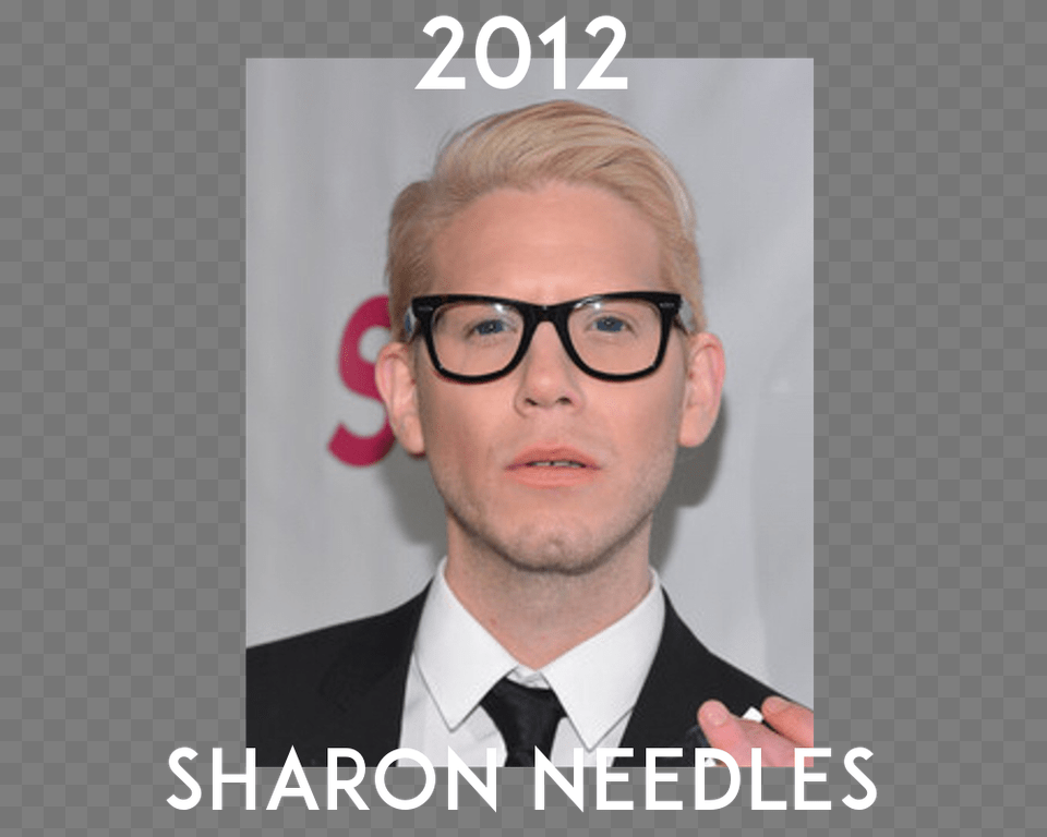Sharon Needles As A Man, Accessories, Suit, Tie, Glasses Free Png Download