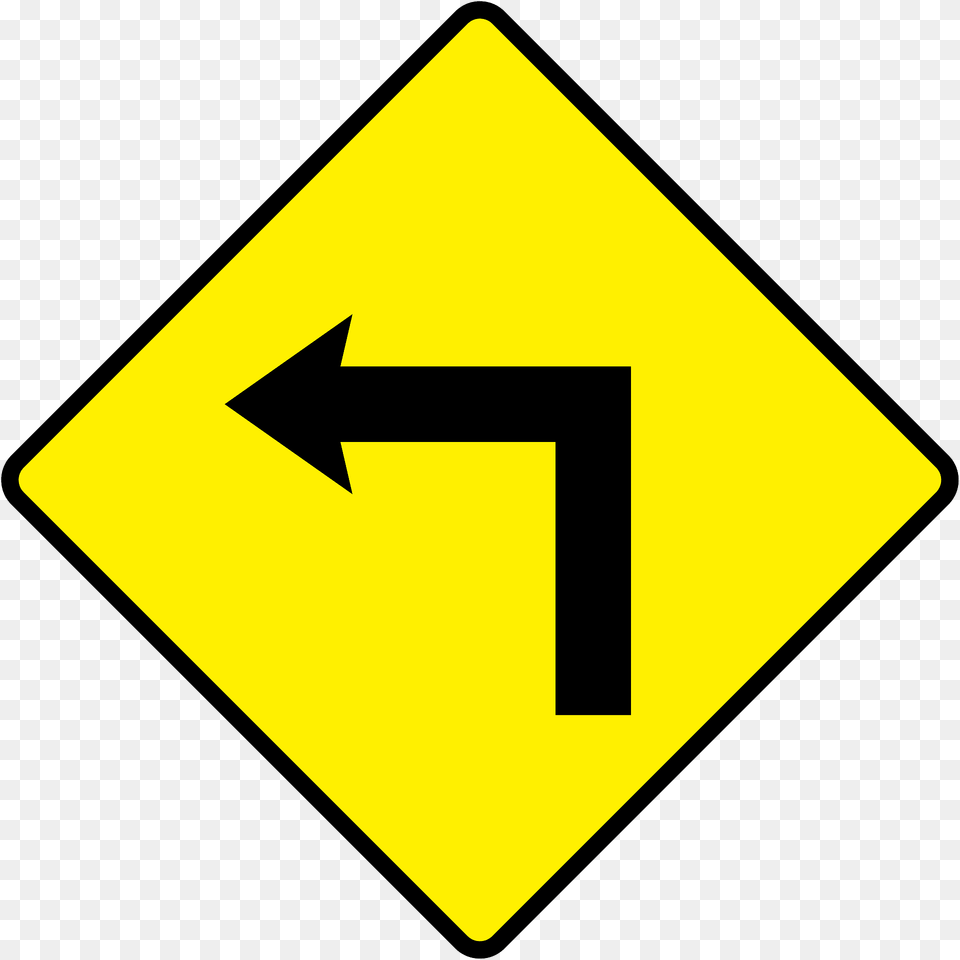 Sharp Curve Ahead Sign In Ireland Clipart, Symbol, Road Sign, Blackboard Png