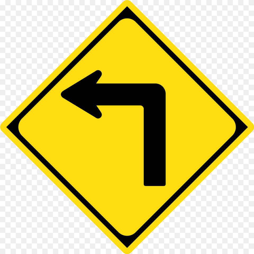 Sharp Curve Ahead Sign In Japan Clipart, Symbol, Road Sign Free Transparent Png