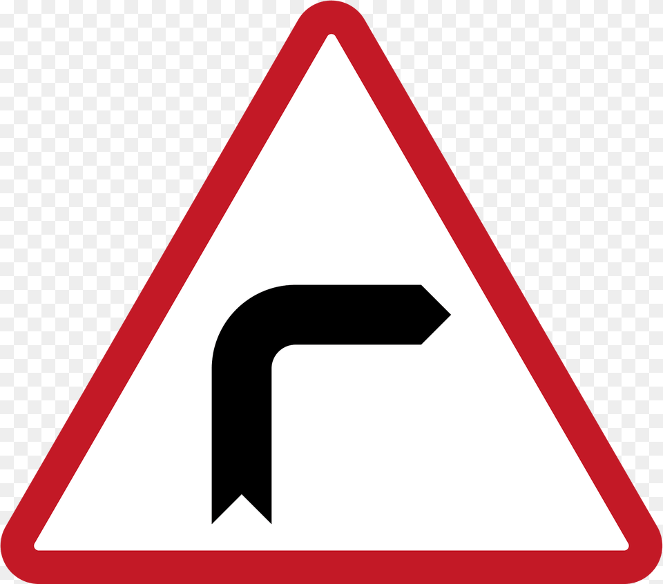 Sharp Curve Ahead Sign In Philippines Clipart, Symbol, Road Sign Png Image