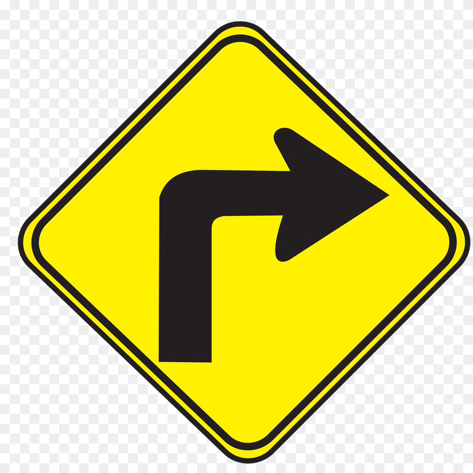 Sharp Curve Ahead Sign In Uruguay Clipart, Symbol, Road Sign Free Png Download