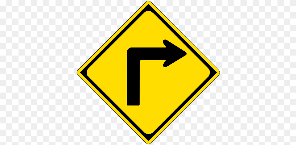 Sharp Right Turn Sharp Turn, Sign, Symbol, Road Sign Png