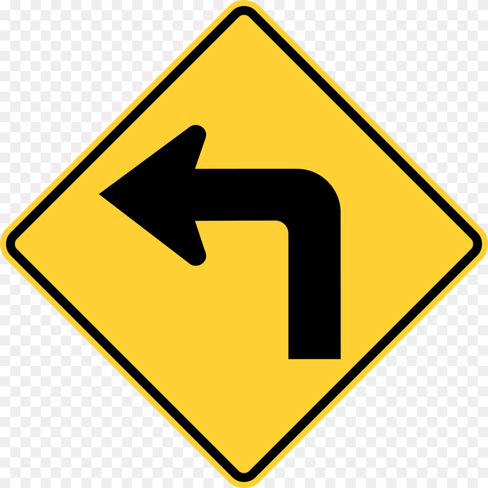 Sharp Turn Clipart, Road Sign, Sign, Symbol Free Transparent Png