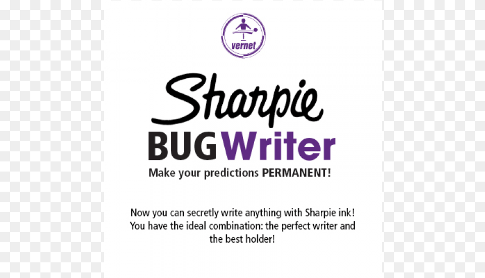 Sharpie Bug Writer By Vernet Trick Vernetmagic, Advertisement, Poster, Logo Free Png