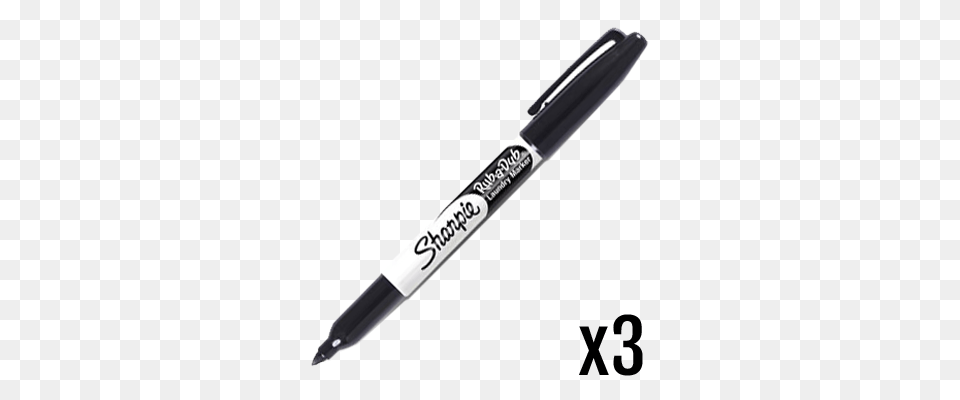 Sharpie Laundry Permanent Marker Pen Black, Blade, Razor, Weapon Free Transparent Png