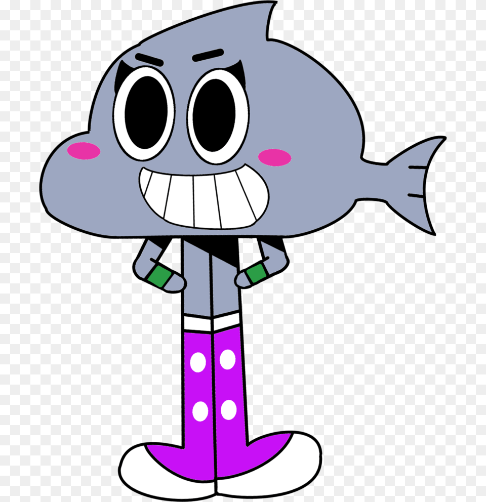 Sharza The Shark Amazing World Of Gumball Ocs, Baby, Person, Cartoon Free Png