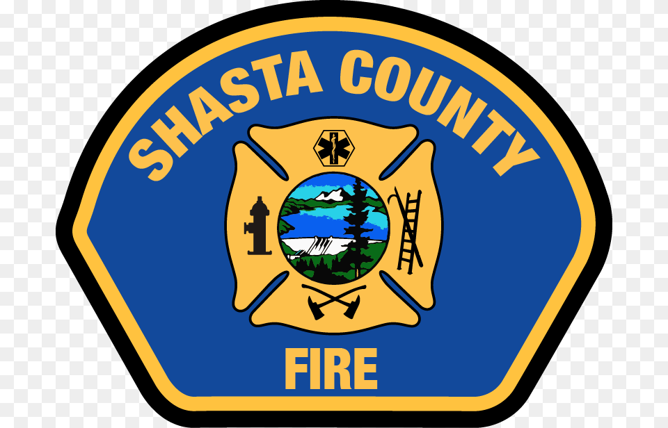 Shasta College 2800 Building Old Oregon Trail Shasta County Fire Department Logo, Badge, Symbol Free Png