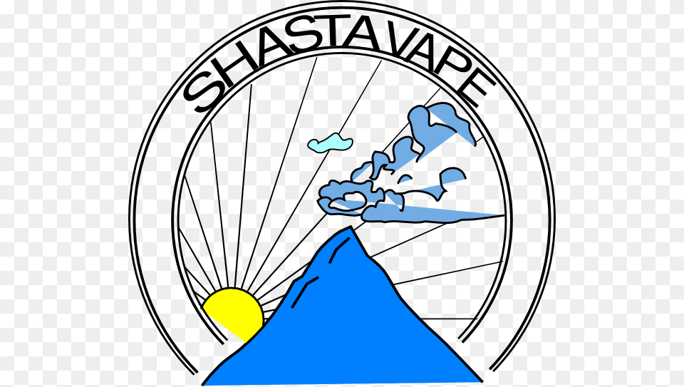 Shasta Vape Logo Clip Art, Machine, Spoke, Wheel, Baby Png Image