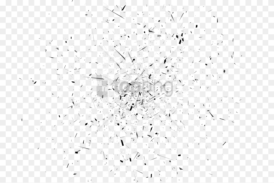 Shattered Effect Image With Monochrome, Fireworks, Lighting Free Png Download