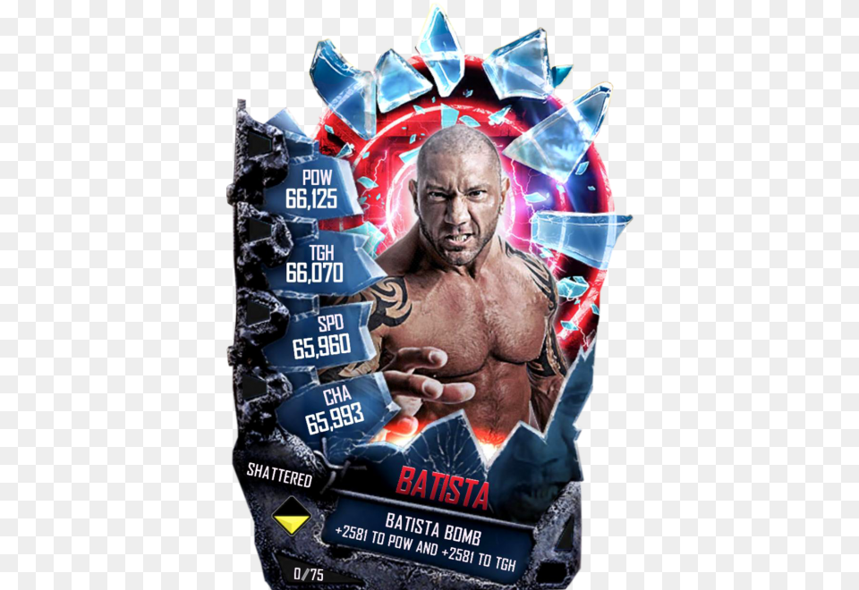 Shattered Fusion Wwe Supercard, Advertisement, Poster, Adult, Male Free Png