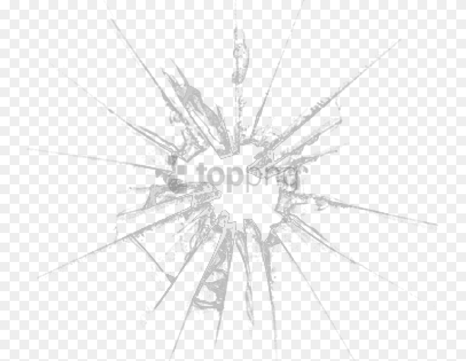 Shattered Glass Transparent Background Bullet Hole Glass, Art, Chart, Diagram, Plan Free Png