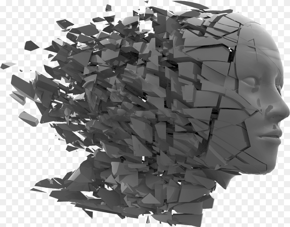 Shattered Head Bw Experimental Design And Analysis For Psychology By, Art, Paper, Chandelier, Lamp Free Png