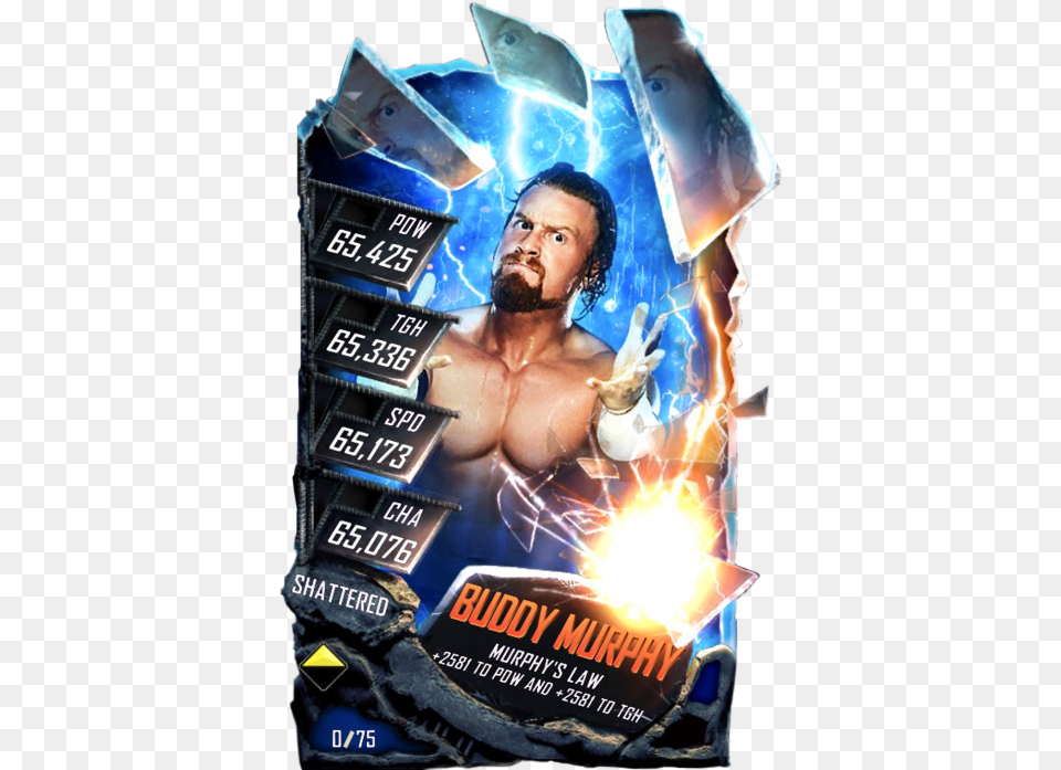 Shattered Jeff Hardy Wwe Supercard, Advertisement, Poster, Adult, Male Png