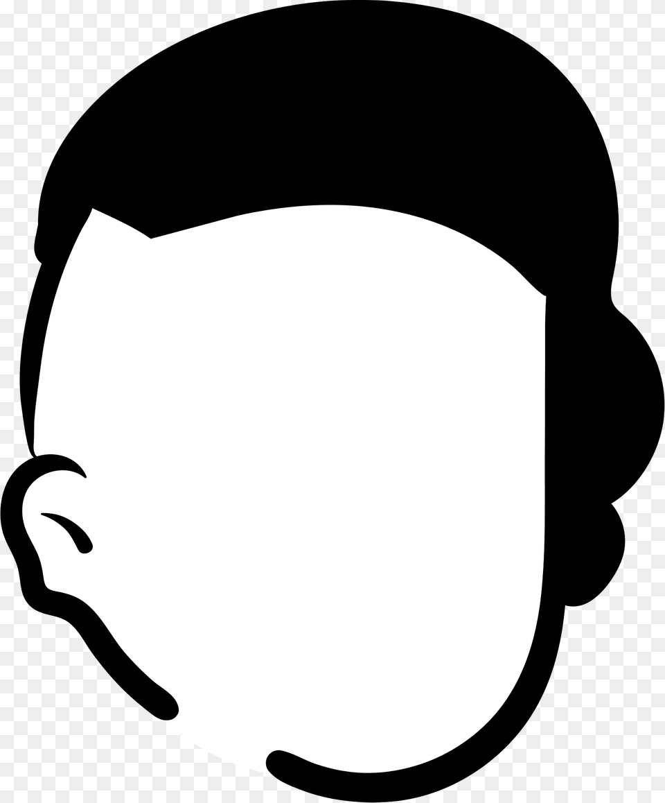 Shaved Hair Style Clipart, Stencil, Clothing, Hardhat, Helmet Png Image